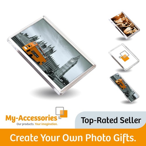Acrylic photo fridge - fridge, magnet